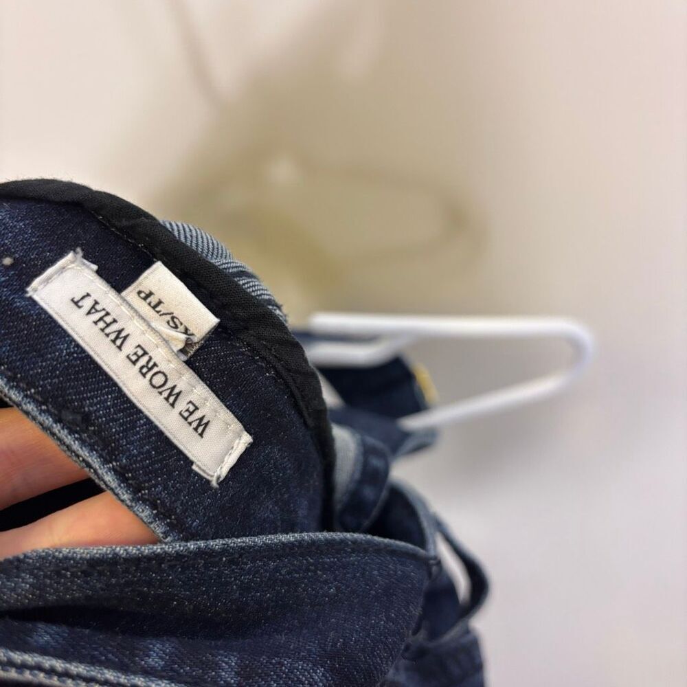 WeWoreWhat Denim Jean Overalls with Gold Buttons Size XS - Picture 6 of 7